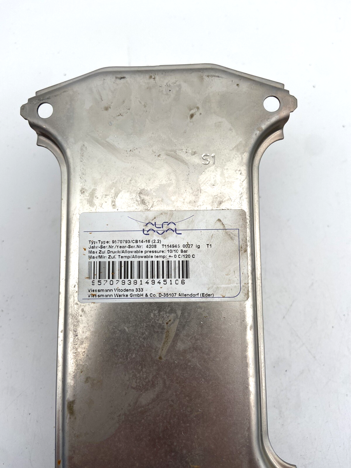 Viessmann Wärmetauscher für Vitodens 333 9570793/CB14-16 (22)
