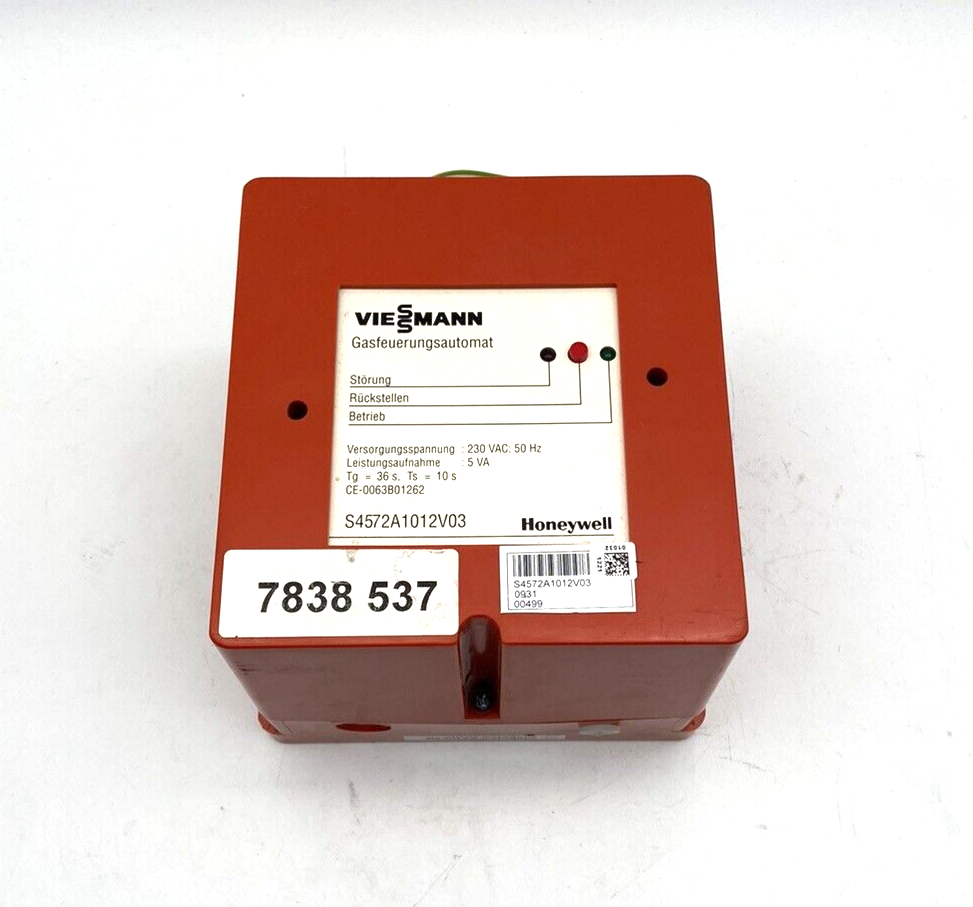 Viessmann 7838537 S4572A 1012V03 Gasfeuerungsautomat / 1 Jahr Garantie