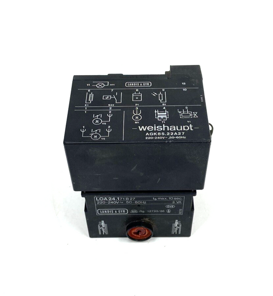 Weishaupt Anschlusskonsole Feuerungsautomat LOA24.171B27 Landis&Gyr AGK85.22 A27