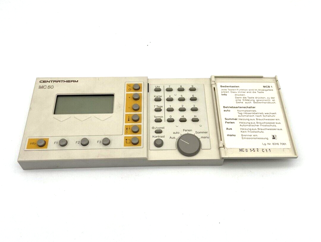 CENTRATHERM MC50 MCB1 Bedienmodul