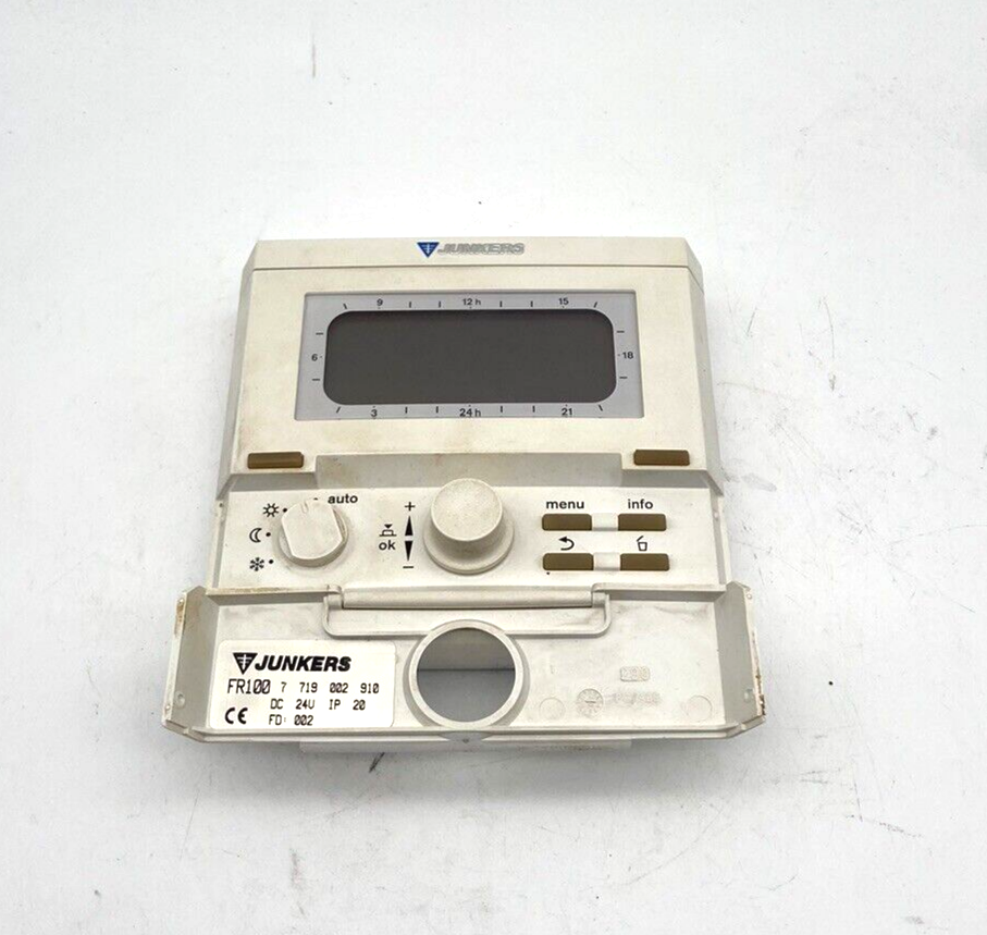 JUNKERS FR100 - 7719002910 Raumtemperaturregler, Raumthermostat + Wandhalterung